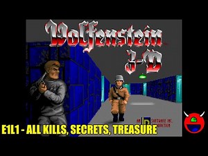 Wolfenstein 3D (ECWolf) - E1L1 - 100% No Commentary