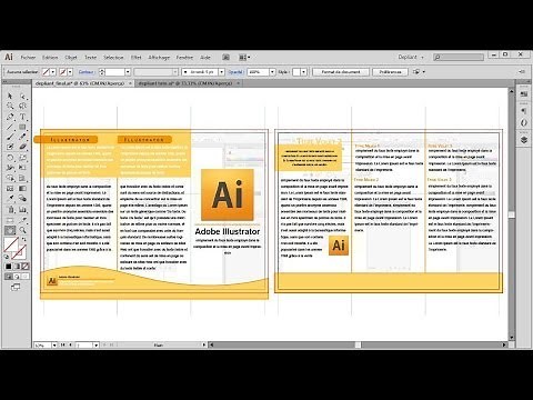 Dépliant 3 Volets recto verso || Tutoriel Illustrator