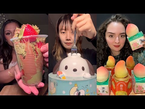 Dessert TikTok ASMR mukbang compilation! #21