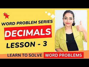 Word problems related to Decimals || Word Problem Series || Lesson 3