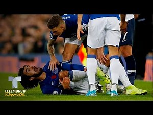 Everton vs. Tottenham: Así fue la terrible lesión de Andre Gomes | Premier League | Telemundo