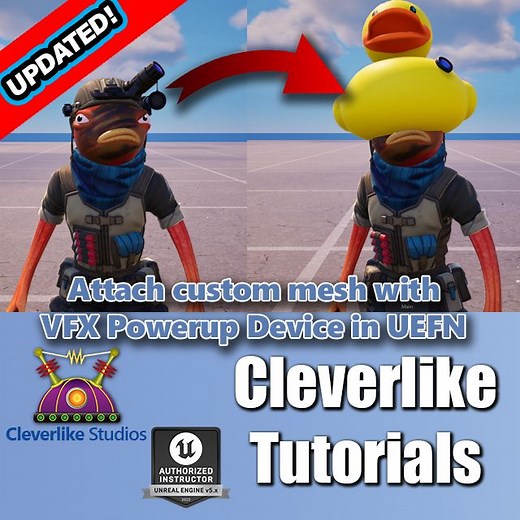 Attach Custom Mesh With VFX Power Up Device | Community tutorial