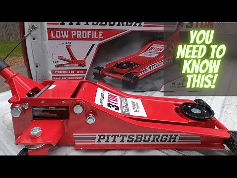 Pittsburgh 3 Ton Low Profile Rapid Pump Floor Jack Harbor Freight Unboxing and Assembly T830018Z