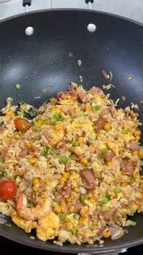 Simple, satisfying full of flavour fried rice with luncheon meat, eggs or any add-ons