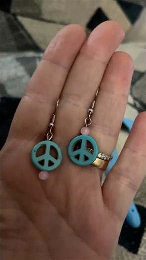 I'm Making Simple Peace Earrings
