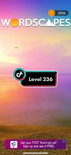 Wordscapes Level 236 Solutions and Tips