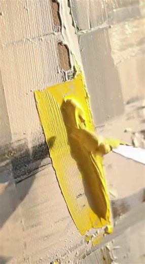 Satisfying Texture! 🎨💛 Grey & Yellow Abstract Art