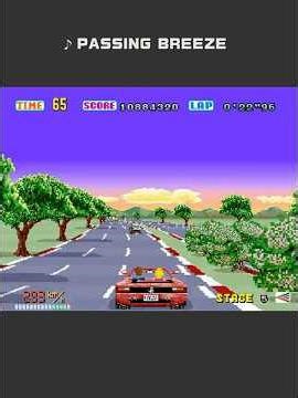1986 [Short] アウトラン / OutRun (BGM: Passing Breeze) #アウトラン #OutRun #Sega