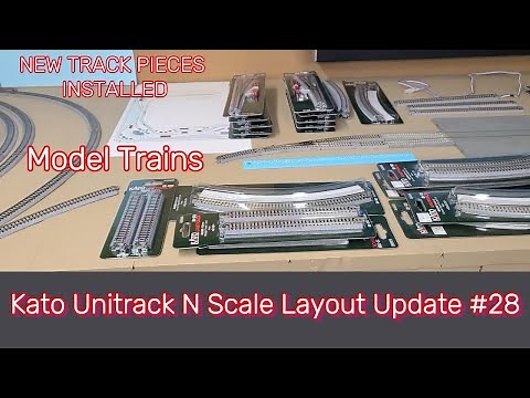 Kato Unitrack N Scale Layout Update # 28 - Expansion Track Install