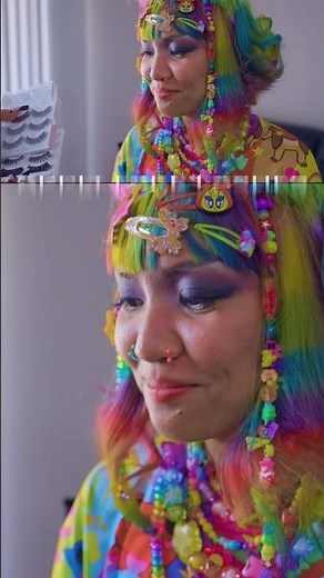 'Human Rainbow' turns Gothic-Punk for the day 🌈🖤 #ytshorts #rainbow #gothic #punk #aesthetic
