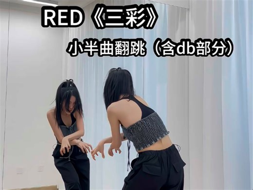 R.E.D《三彩》小半曲翻跳（含DB部分）翻跳+分解教学