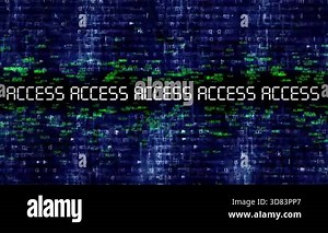 Digital Access Display With Code And Wlan Messages