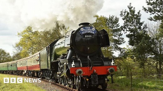 Flying Scotsman steam train celebrates 100 years