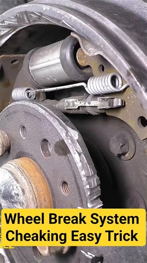 Drum Brake Inspection & Operation! #trending #automobile #foryou