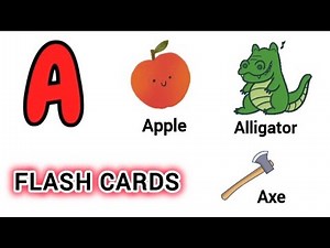 ABC FLASH CARDS | ABC with 3 PICTURE words| English alphabet letters| kids vocabulary abc words