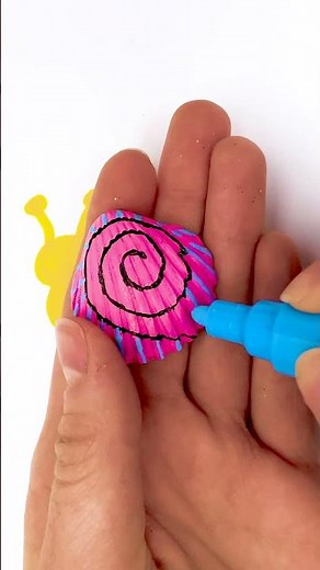 🖌️ ¡Cómo dibujar un caracol! 🐌🐚 Arte DIY fácil para niños 🎨