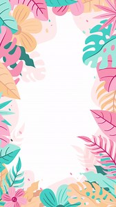 Colorful Tropical Floral Background | Free Stock Video Footage
