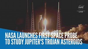NASA launched a first-of-its kind mission on Saturday to study Jupiter's Trojan asteroids, two large clusters of space rocks that scientists believe are remnants of primordial material that formed the solar system's outer planets. Video by NASA via REUTERS | INQUIRER.net
