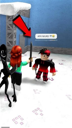 Fake Murderer Troll ☠️ #roblox #shorts