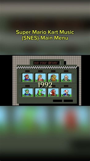 Super Mario Kart Music (SNES) - Main Menu