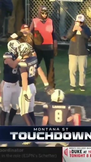 Golden Hour TD's 🤩 #montanastate #bobcats #ncaa #fcs #collegefootball #bozeman #montana #playoffs