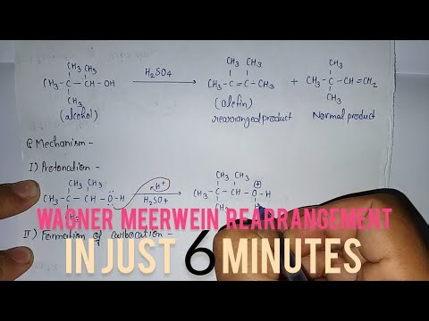 Wagner meerwein rearrangement | Rearrangement rx | ORGANIC CHEMISTRY |B.SC M.SC