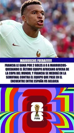 Francia elimina a Marruecos del Mundial 2026