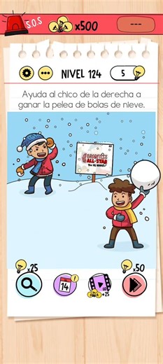 Nivel 124 Brain test