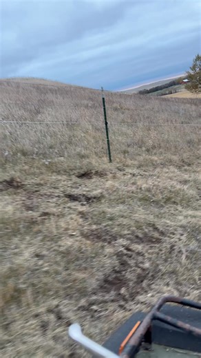 Working on a job up north. Running 3 barb and 1 hot wire. Looking good and nice and straight! | Faehnrich Fencing, LLC