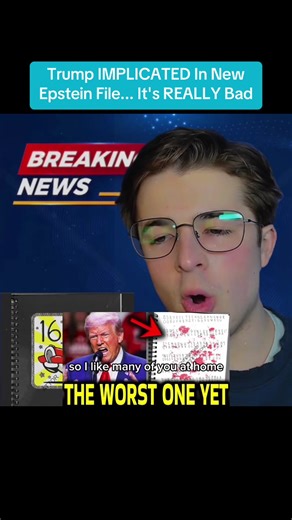 Trump IMPLICATED In New Epstein File... It's REALLY Bad #Harrysisson #news #Trump #fouryoupage #fyp