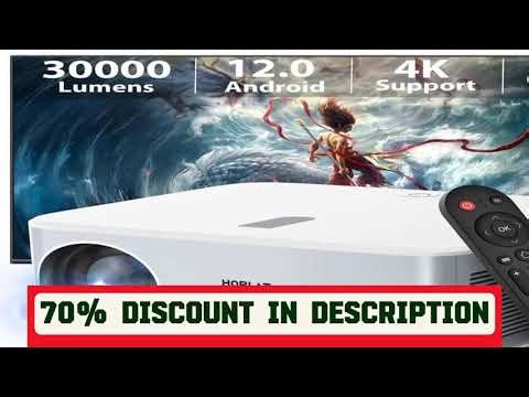 A must-have product! HORLAT 30000Lumens Android12 4K Decode Outdoor Projector Full HD 1080P Video