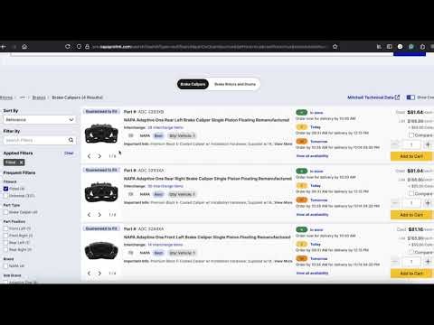 NAPA PROLink | Category Search