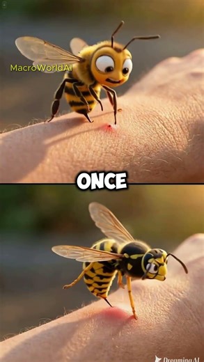 Honey Bee vs Wasp 🐝⚡