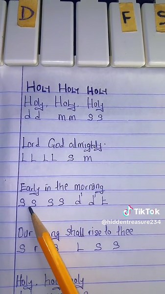 Learn to Play Holy Holy Holy on Piano in Key E | Easy Piano Tutorial