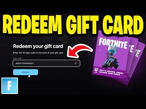 How To Redeem A Fortnite Gift Card
