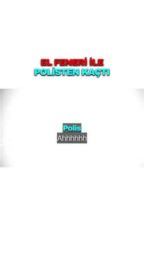 Yüz Bin Lümenlik El Feneri İle Polisi Kör Etti👮🚓 #shorts
