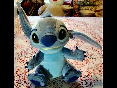 Disney's Lilo & Stitch~Plush~Interactive~Talking~Aloha Stitch~Hasbro~2002