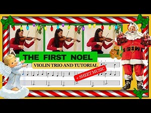 🎄 “The First Noel" Violin trio + tutorial | Easy Christmas & Holiday Pieces ☃️🎅🏻