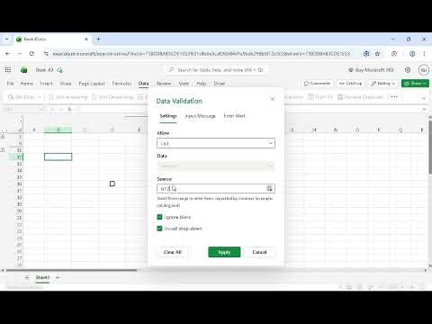 How to Add a Dropdown List with Color in Excel