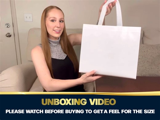 Watch Large White Gift Bag Unboxing Video on Amazon Live