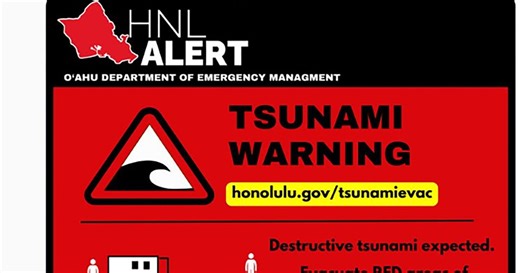 Tsunami warning issued for Hawaii after 8.7 earthquake near Russia