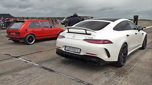 615K views · 10K reactions | During Race1000 in Germany I have filmed this insane 800HP Mercedes-AMG GT63s 4Matic+ modified by PP-Performance! It is tuned with new intakes, ecu upgrade and downpipes and it produce now a stunning 800HP! This is a 1/2 Mile Drag Event and it's all about topspeeds, results are in the video, hope you enjoy the video! I hope you will enjoy the video. | Gumbal | Facebook