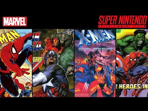 Marvel Superheroes Games for SNES (Super Famicom)