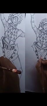 kandayan dancer art | Sri Lankan Kandyan Dancer pencil art| #pencil #sketch | sri lanka #2024 |#art