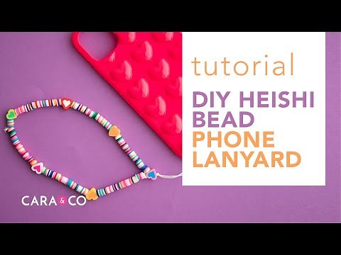 Tutorial - Heishi Phone Lanyard