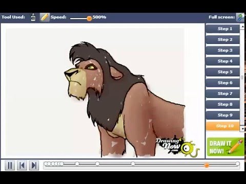 How to Draw Kovu from The Lion King