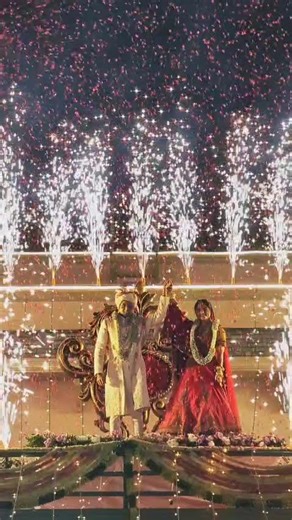 Most EPIC Groom Entry You’ve Ever Seen! 🎆✨ #WeddingInspo