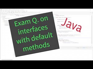 Exam question: Class implementing two interfaces with the same default method