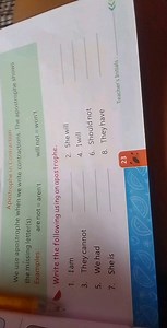 Write the following using an apostrophe (contractions):I amSh... | Filo