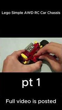 Lego Simple AWD RC Car Chassis pt 1